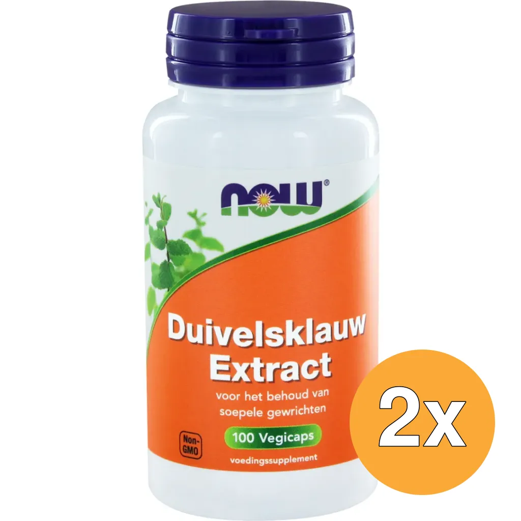 2x Now Duivelsklauw extract (100 vega capsules)