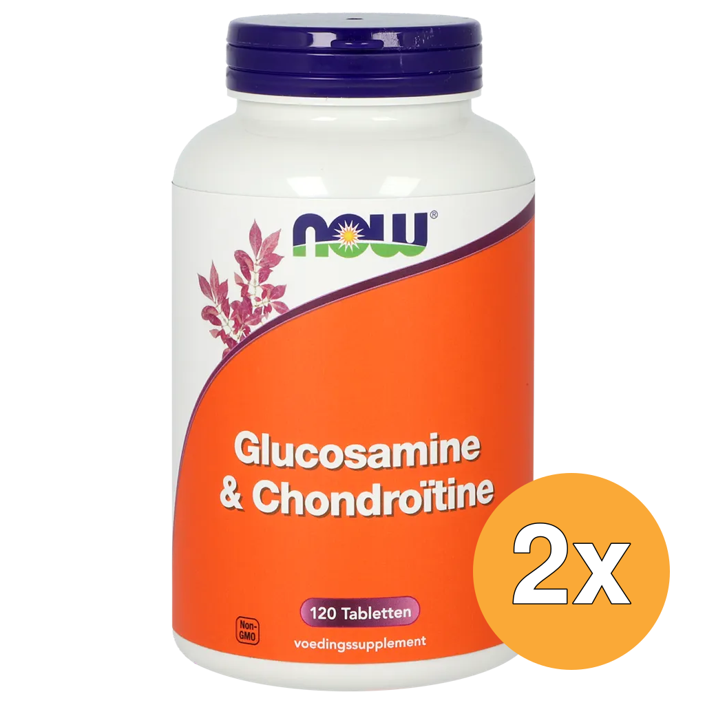2x Now Glucosamine & Chondroïtine (120 tabletten)