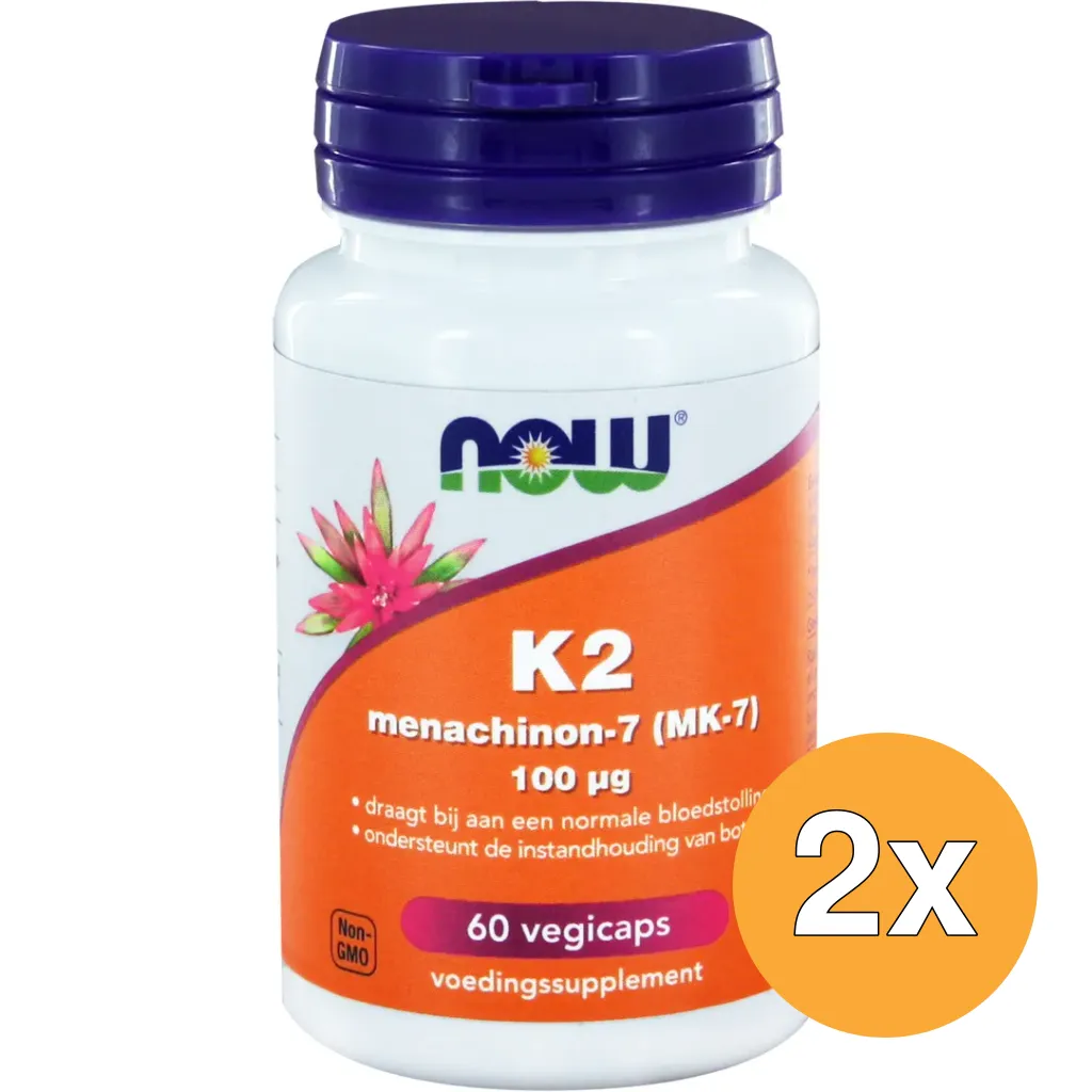 2x Now K2 Menachinon-7 (60 vega capsules)