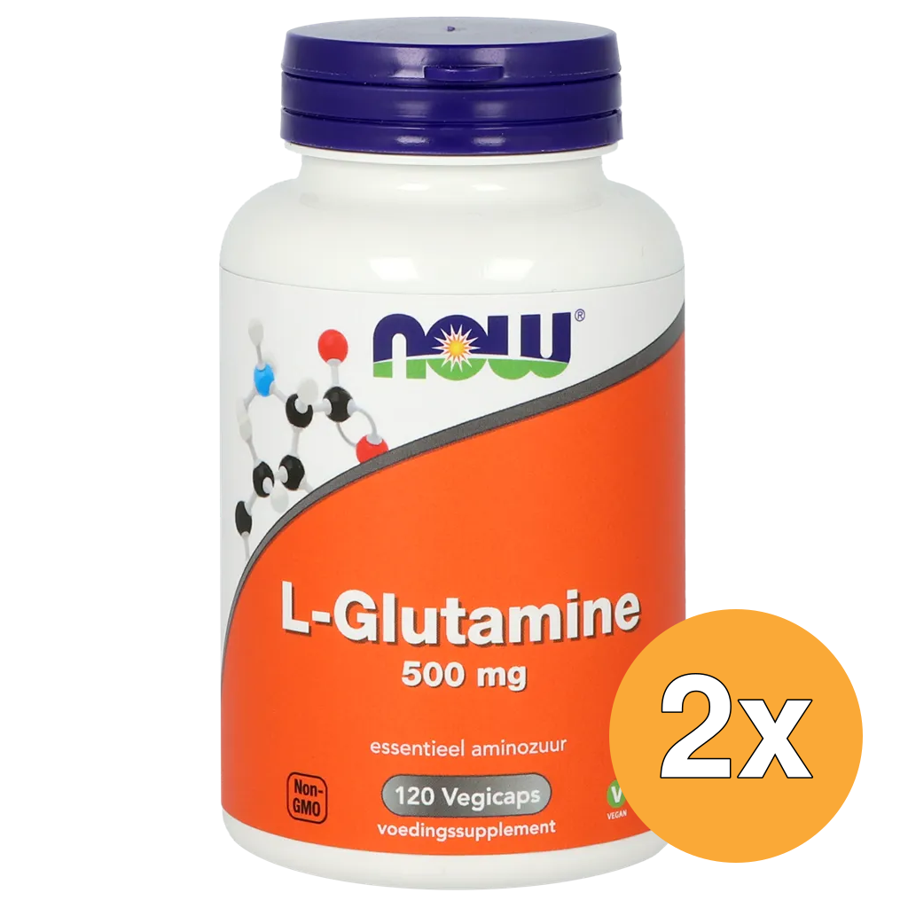 2x Now L-Glutamine 500mg (120 vega capsulesa)