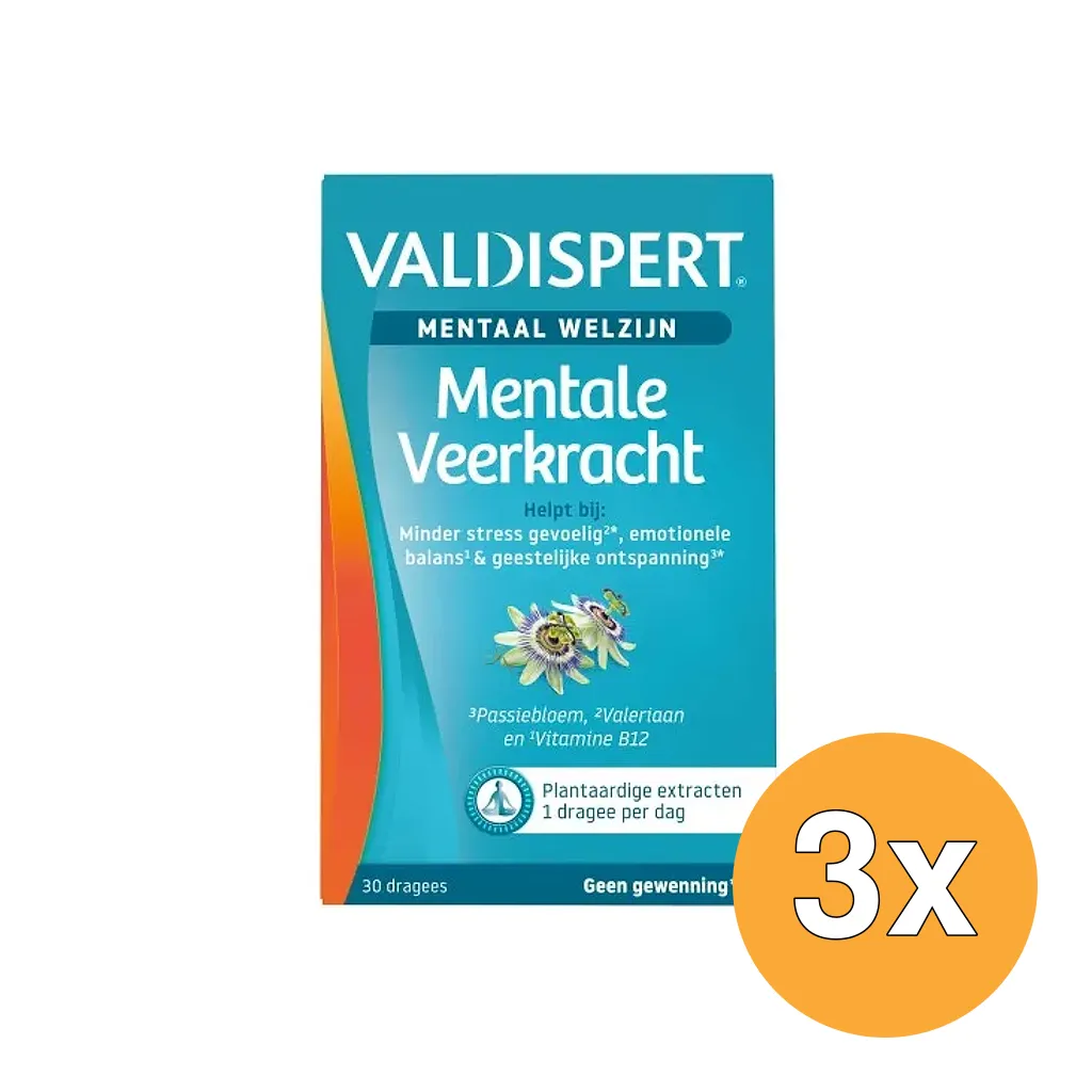 3x Valdispert Mentale Veerkracht (30 dragrees)