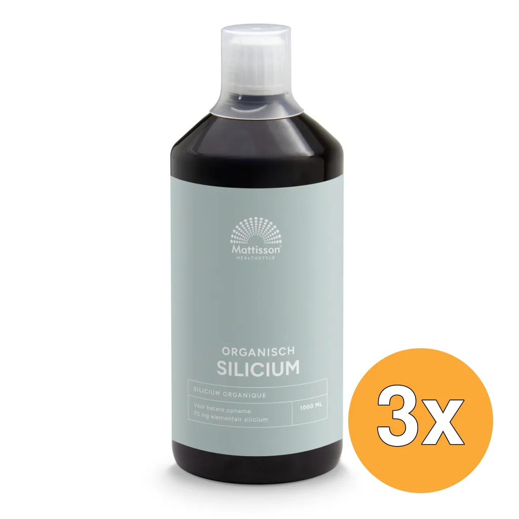 3x Mattisson Organisch Silicium (1000 ml)