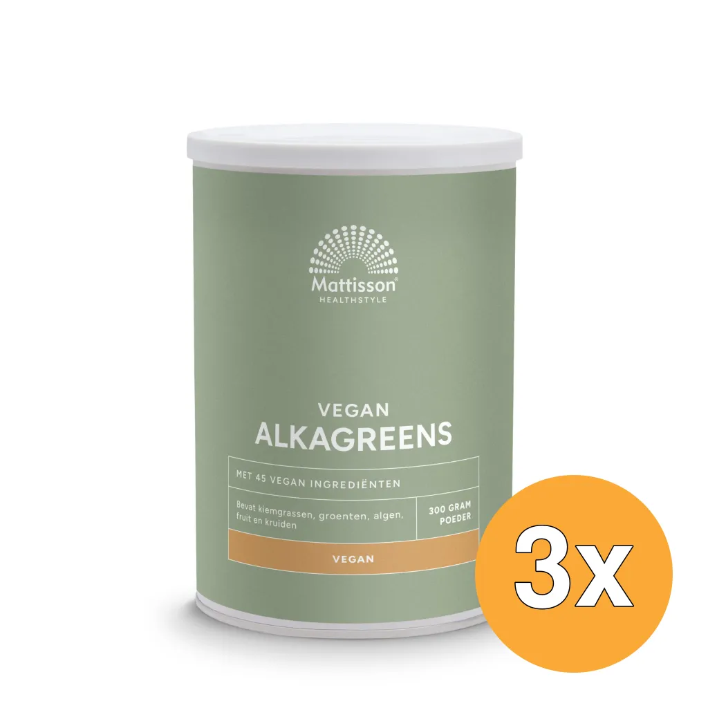 3x Mattisson Absolute Alkagreens Poeder (300 gr)