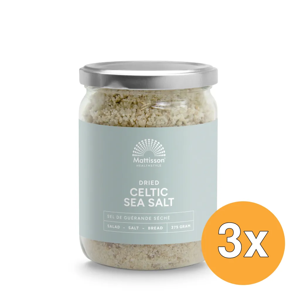 3x Mattisson Keltisch Zeezout Gedroogd (375 gr)