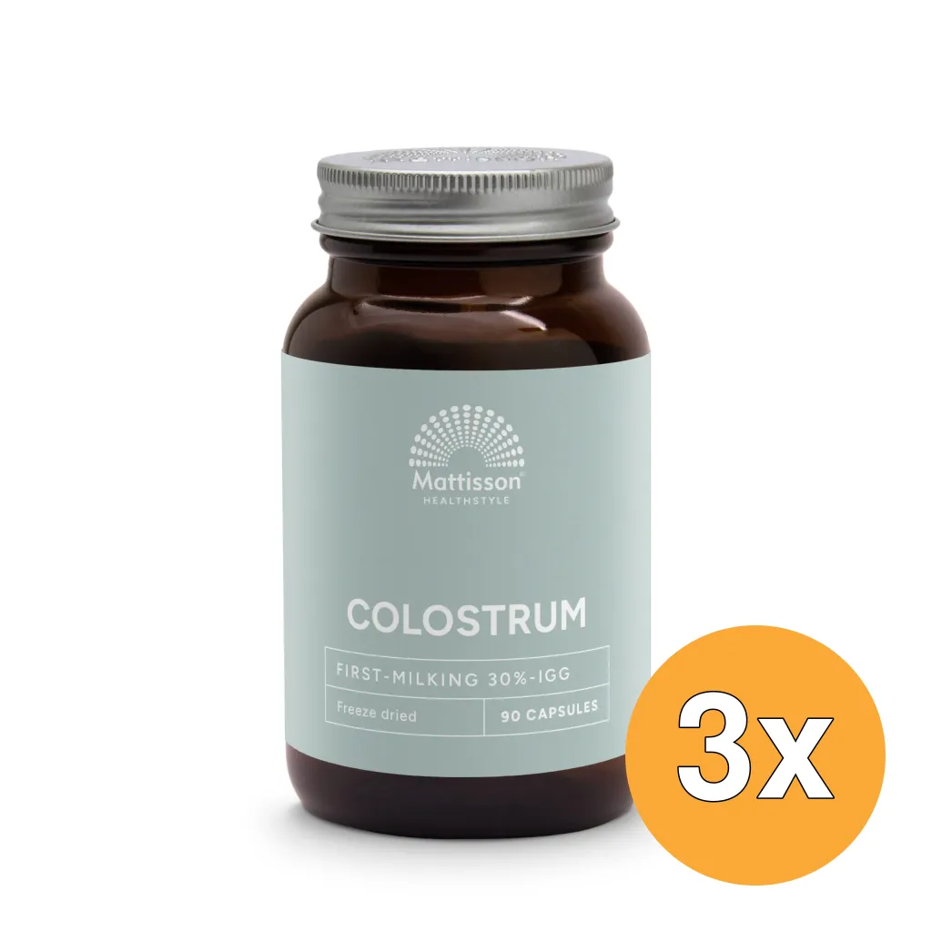 3x Mattisson Absolute Colostrum First-Milking 30%-Igg (90 capsules)