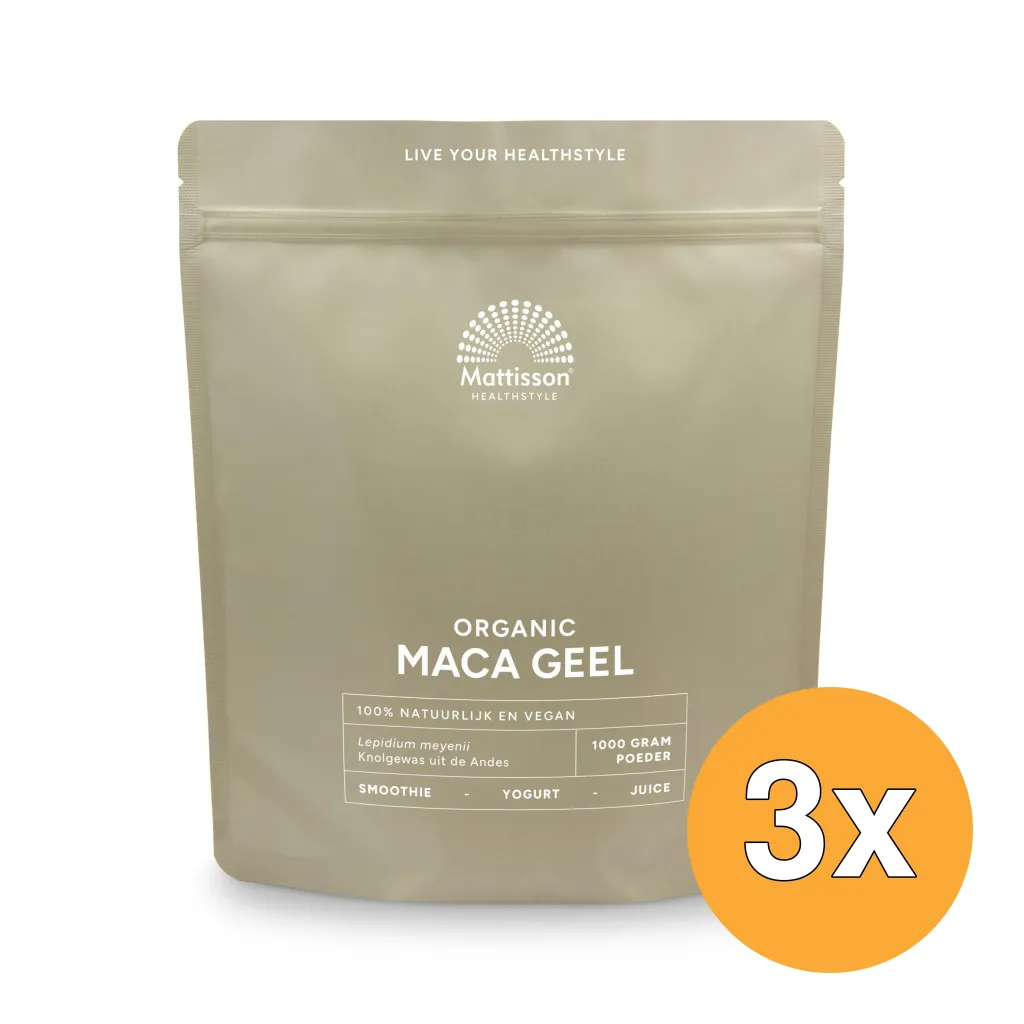 3x Mattisson Maca Poeder Bio (1000 gr)