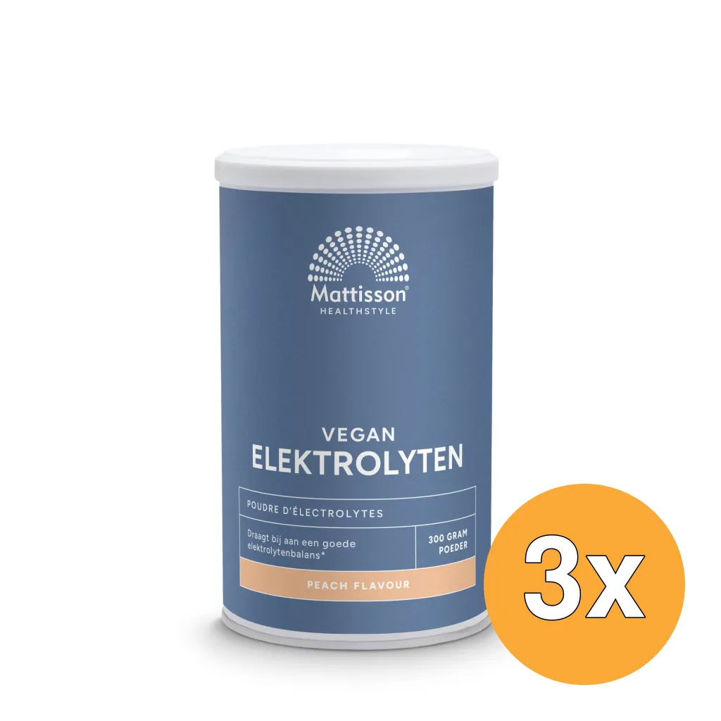 3x Mattisson Elektrolyten Poeder Peach (300 gr)