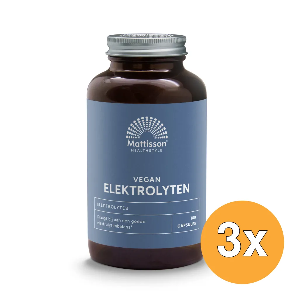 3x Mattisson Vegan Elektrolyten (180 capsules)