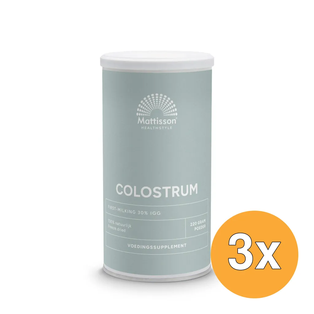 3x Mattisson Colostrum Poeder Absolute (220 gr)