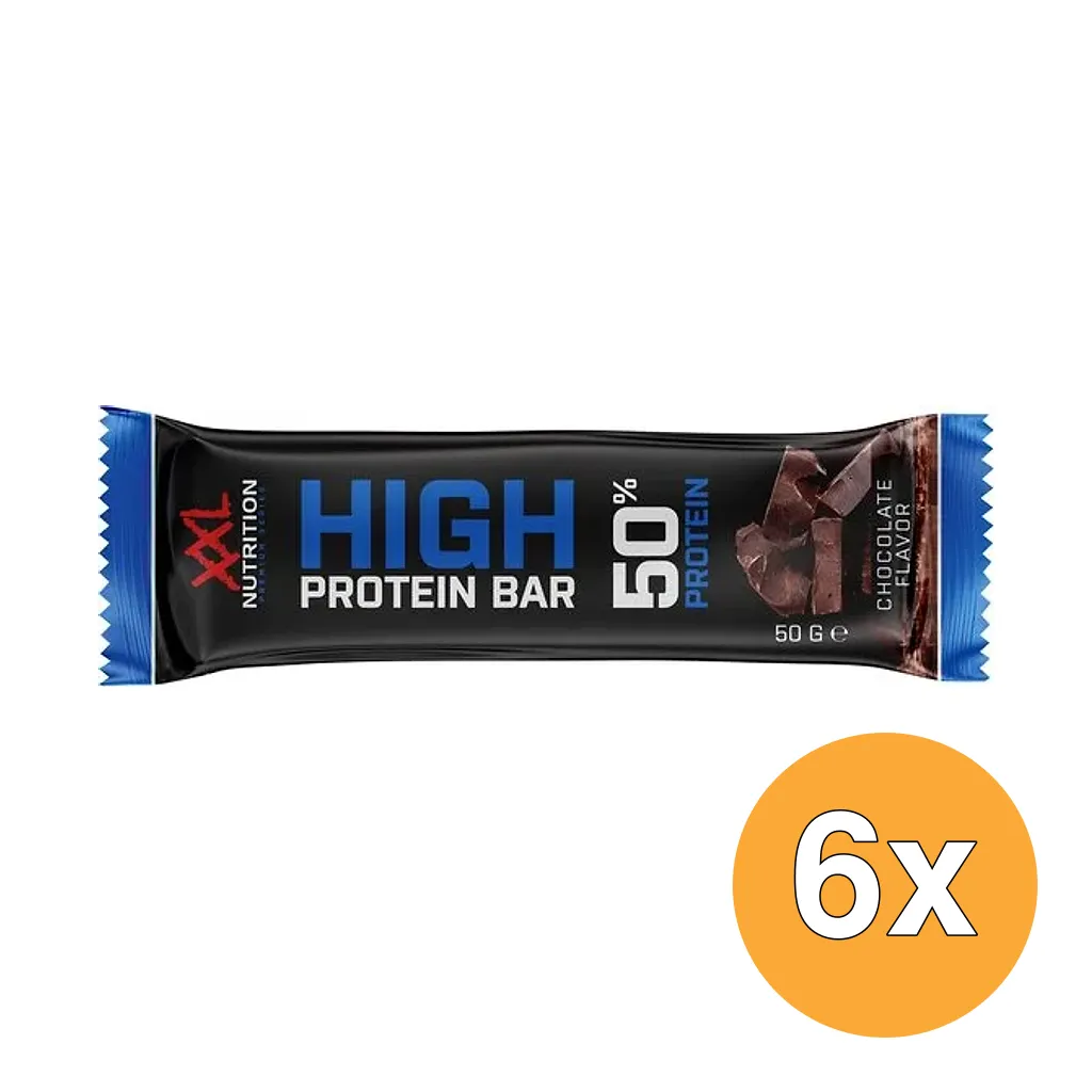 6x XXL Nutrition High Proteine Bar Chocolade (50 gr)