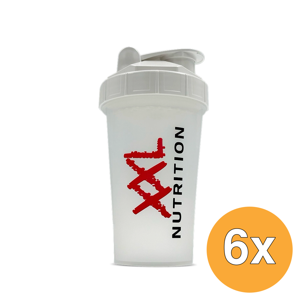 6x XXL Nutrition Shaker - Wit (500 ml)