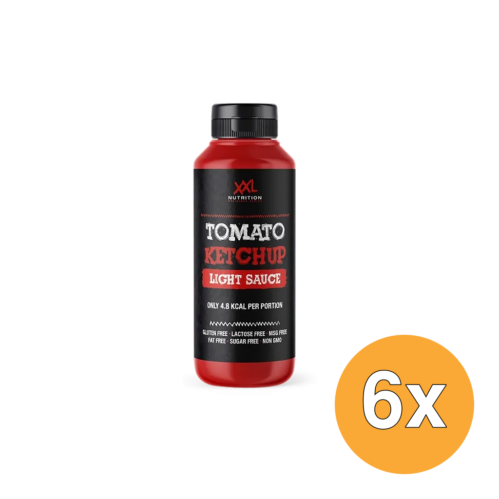 6x XXL Nutrition Light Saus - Tomaten Ketchup (265 ml)