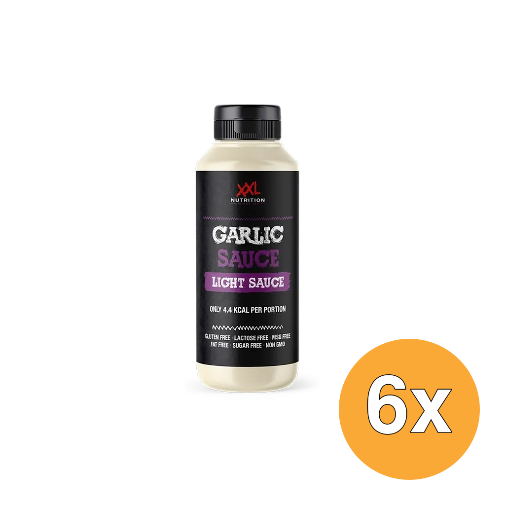 6x XXL Nutrition Light Saus - Garlic (265 ml)