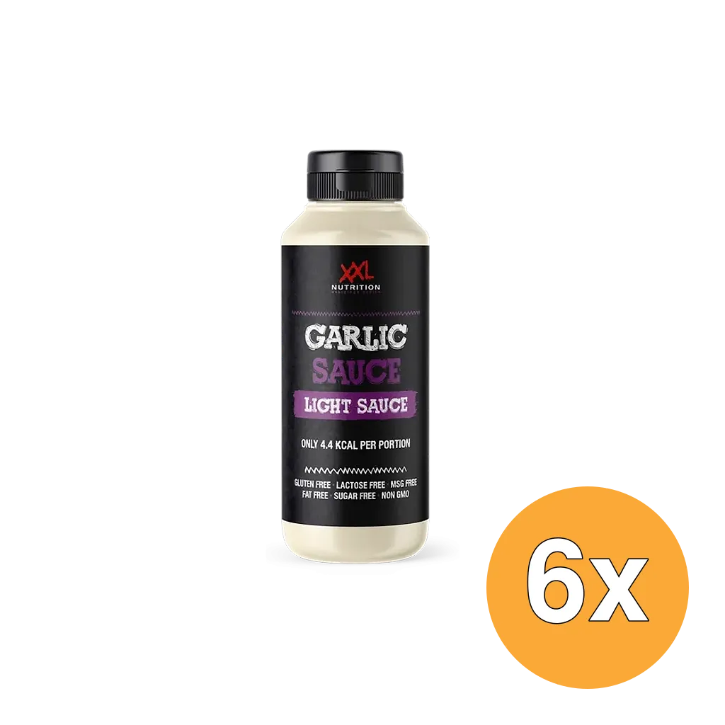 6x XXL Nutrition Light Saus - Garlic (265 ml)