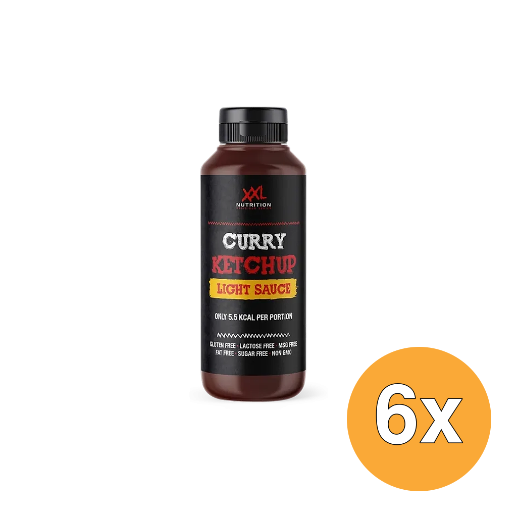 6x XXL Nutrition Light Saus - Curry Ketchup (265 ml)