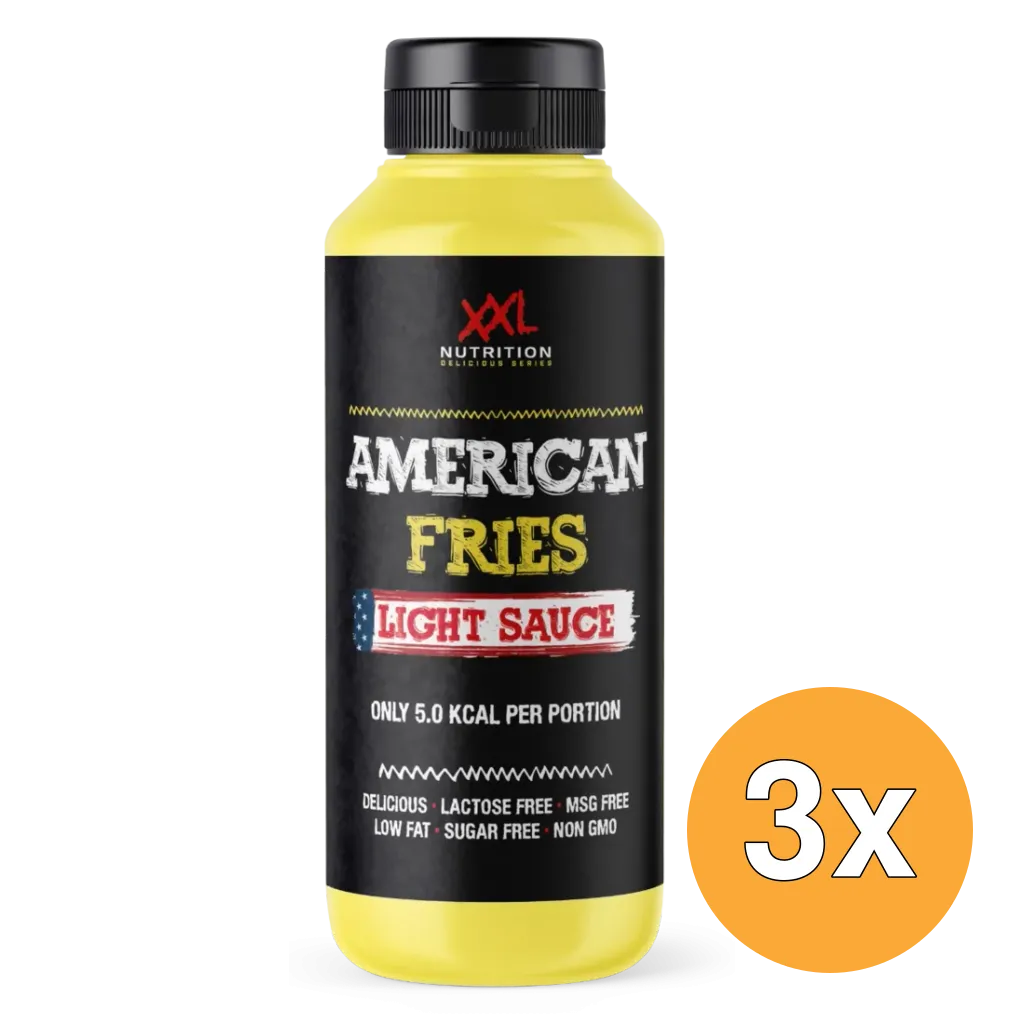 3x XXL Nutrition Light Saus - American Fries Sauce (960 ml)