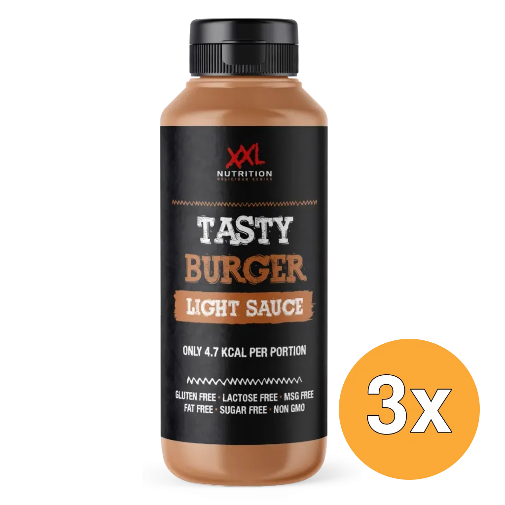 3x XXL Nutrition Light Saus - Tasty Burger Sauce (960 ml)