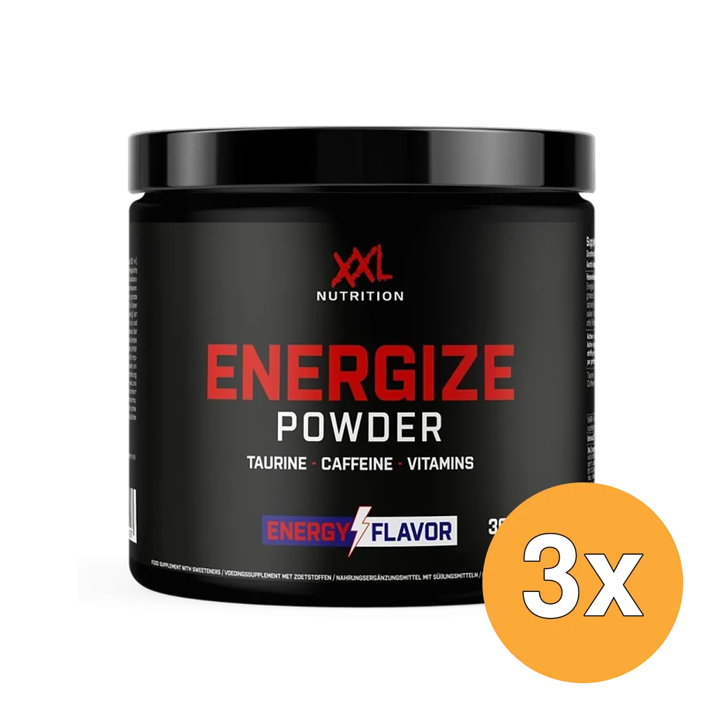 3x XXL Nutrition Energize Powder (300 gr)