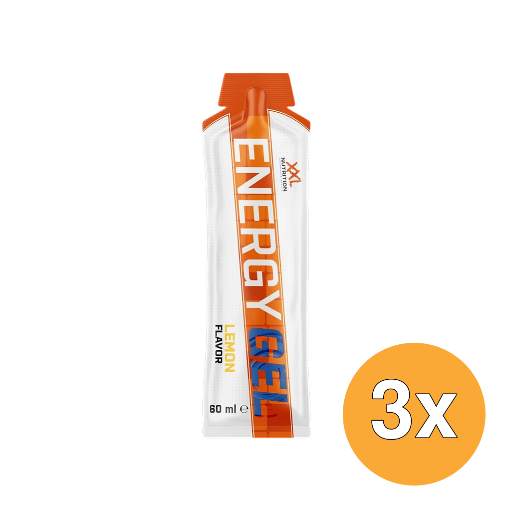 3x XXL Nutrition Energy Gel Lemon (12 X 60 ml)
