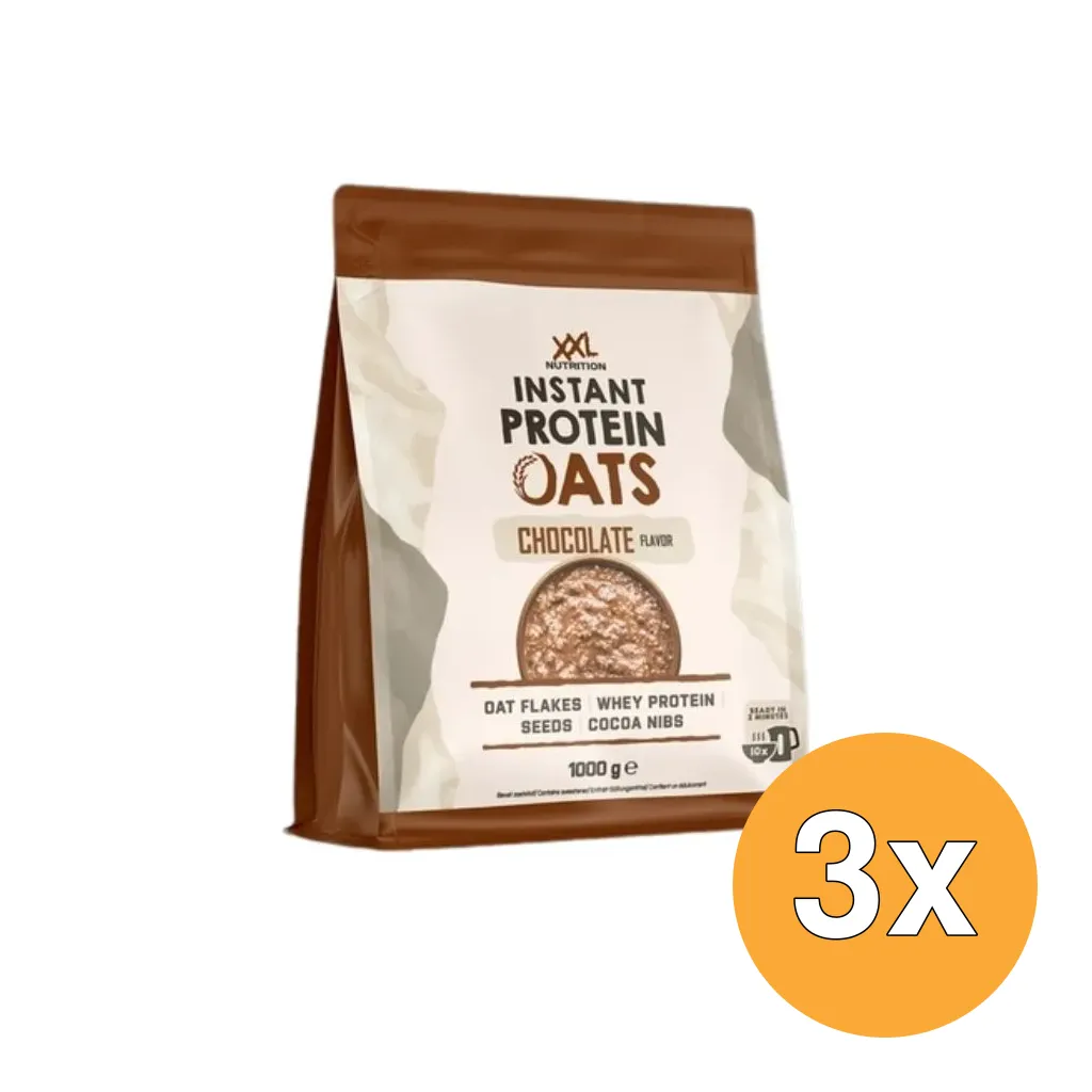 3x XXL Nutrition Instant Protein Oats Chocolade (1000 gr)