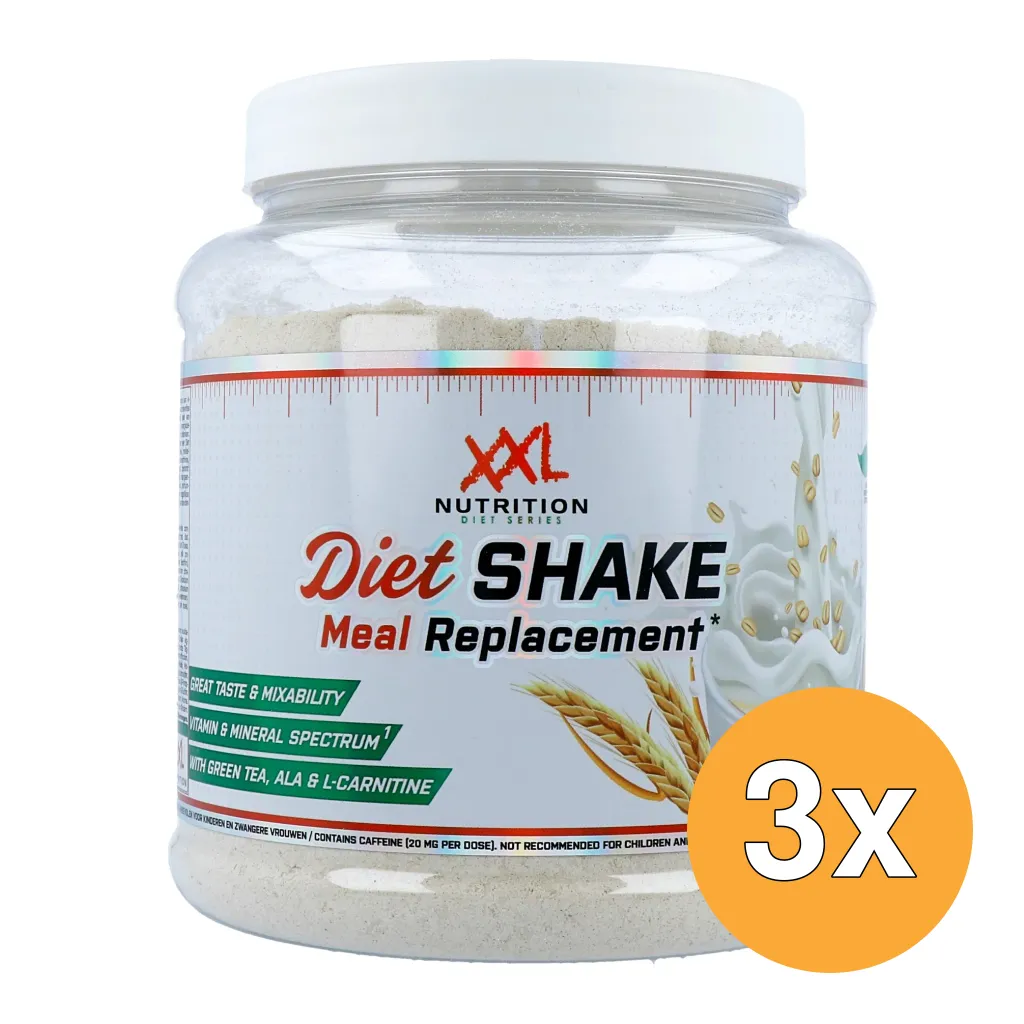3x XXL Nutrition Diet Shake Cookies & Cream (480 gr)