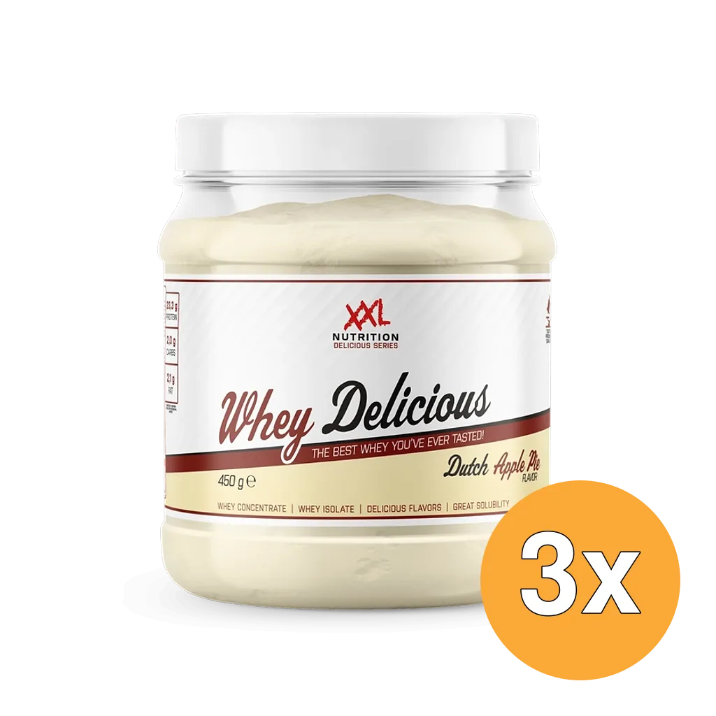 3x XXL Nutrition Whey Delicious Appeltaart (450 gr)