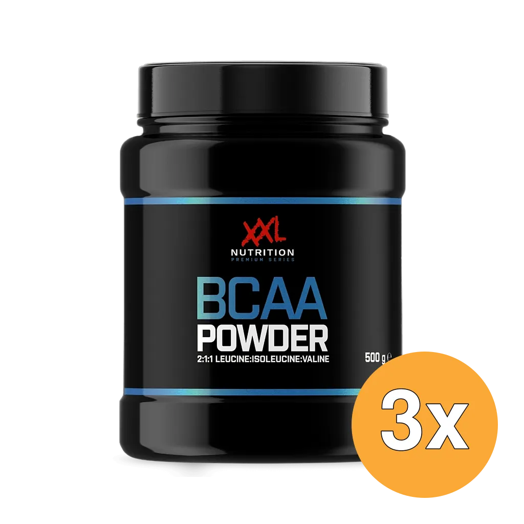 3x XXL Nutrition BCAA Powder Green Apple (500 gram)