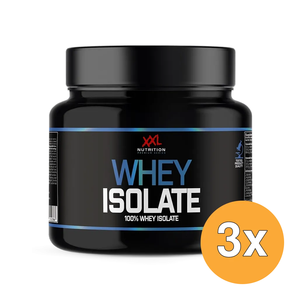 3x XXL Nutrition Whey Isolaat Chocolade (450 gr)