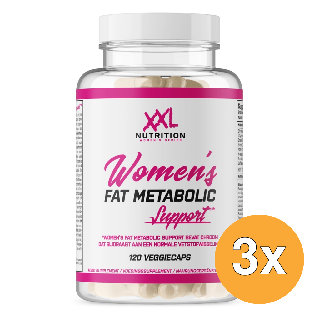 3x XXL Nutrition Women's Fat Metabolic Support (120 veggie capsules)