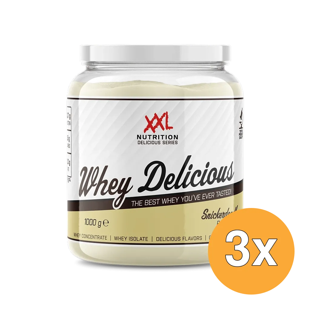 3x XXL Nutrition Whey Delicious Snickerdoodle (1000 gr)
