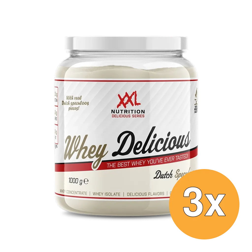 3x XXL Nutrition Whey Delicious Speculaas (1000 gr)