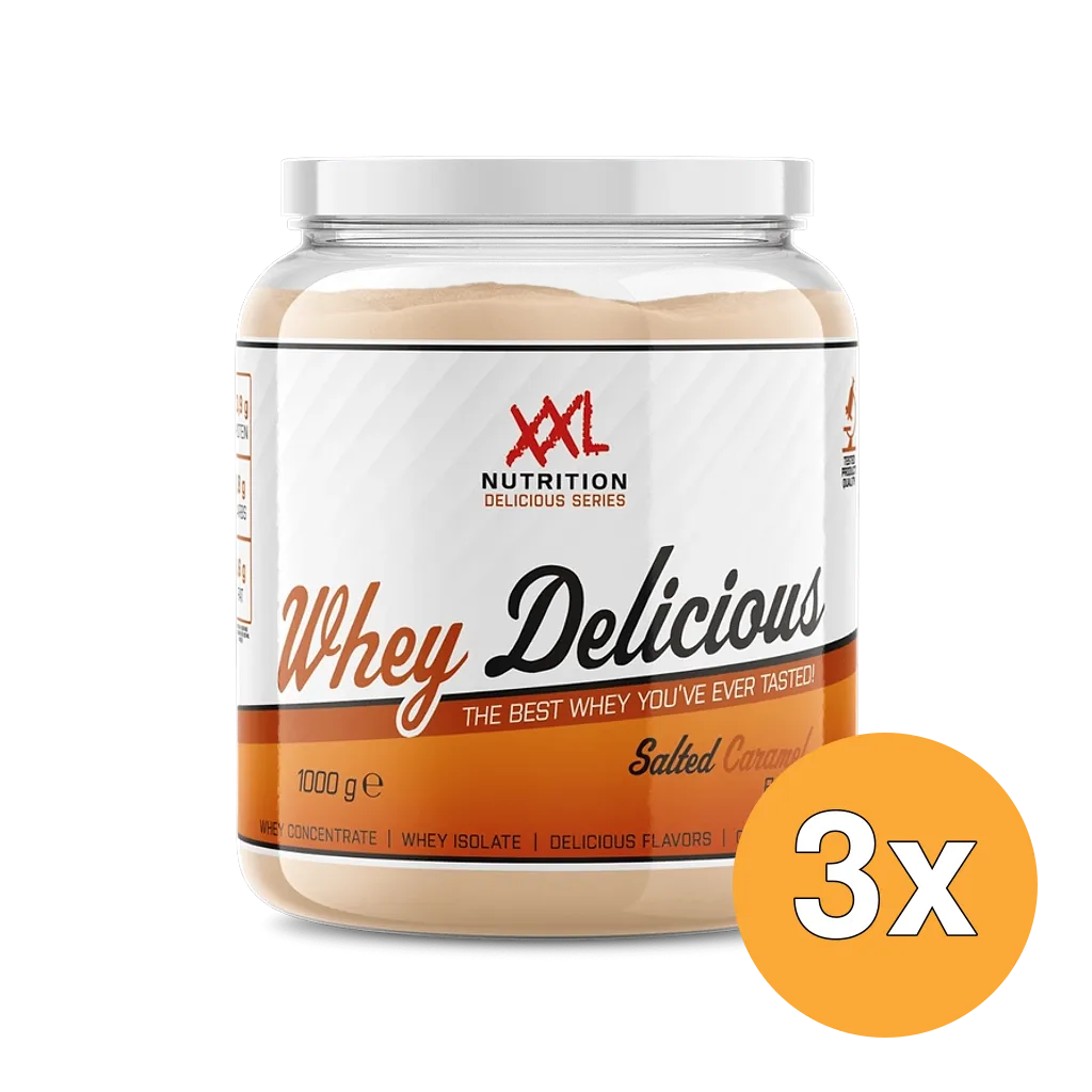 3x XXL Nutrition Whey Delicious Salted Caramel (1000 gr)