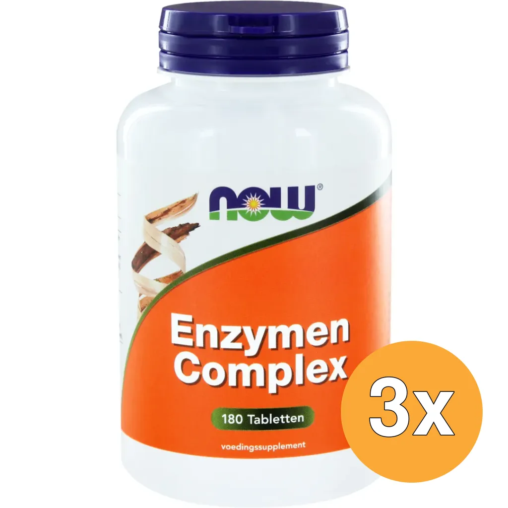 3x Now Enzymen complex (180 tabletten)