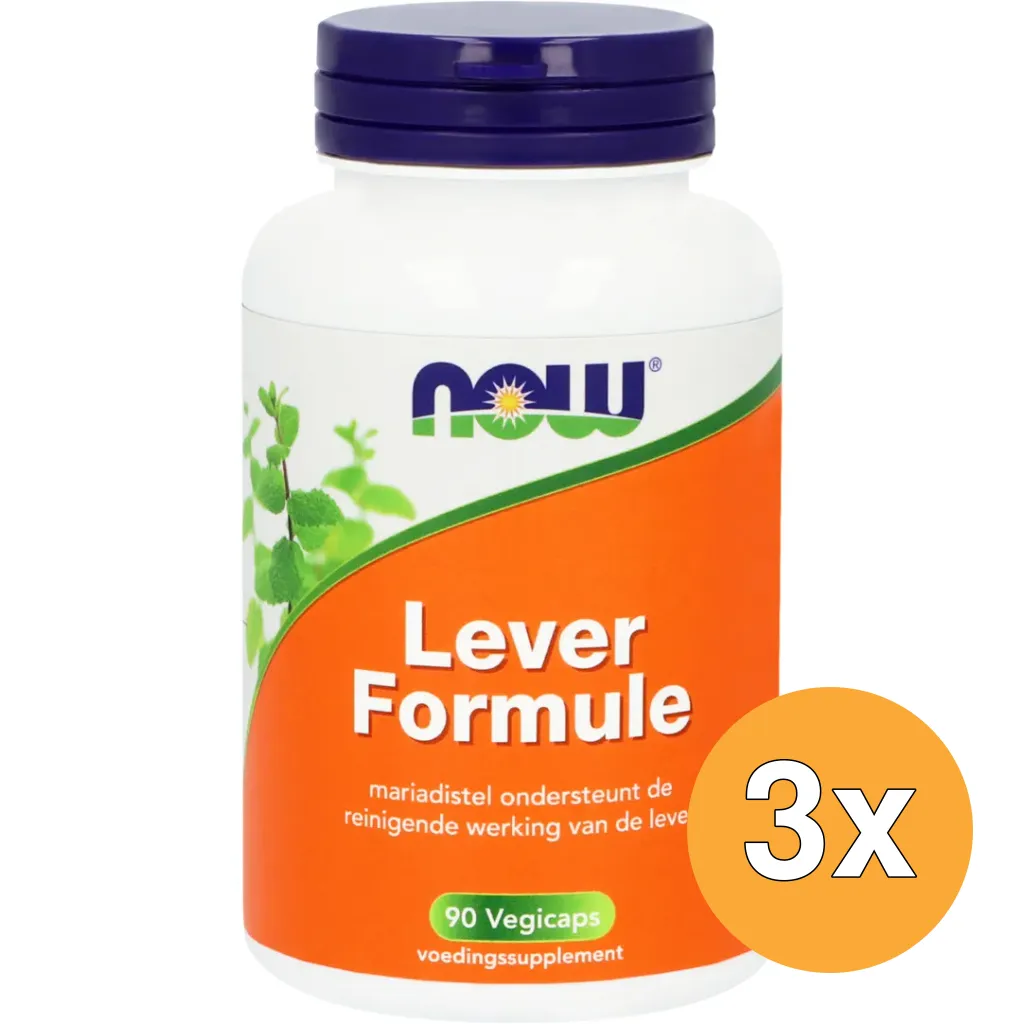 3x Now HepaForm voorheen Lever formule (90 vega capsules)