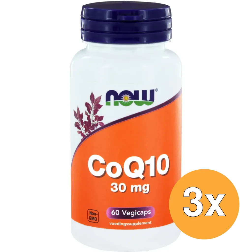 3x Now Co Q10 30 mg (60 vega capsules)