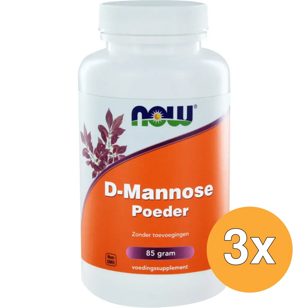 3x Now D-Mannose poeder (85 gr)