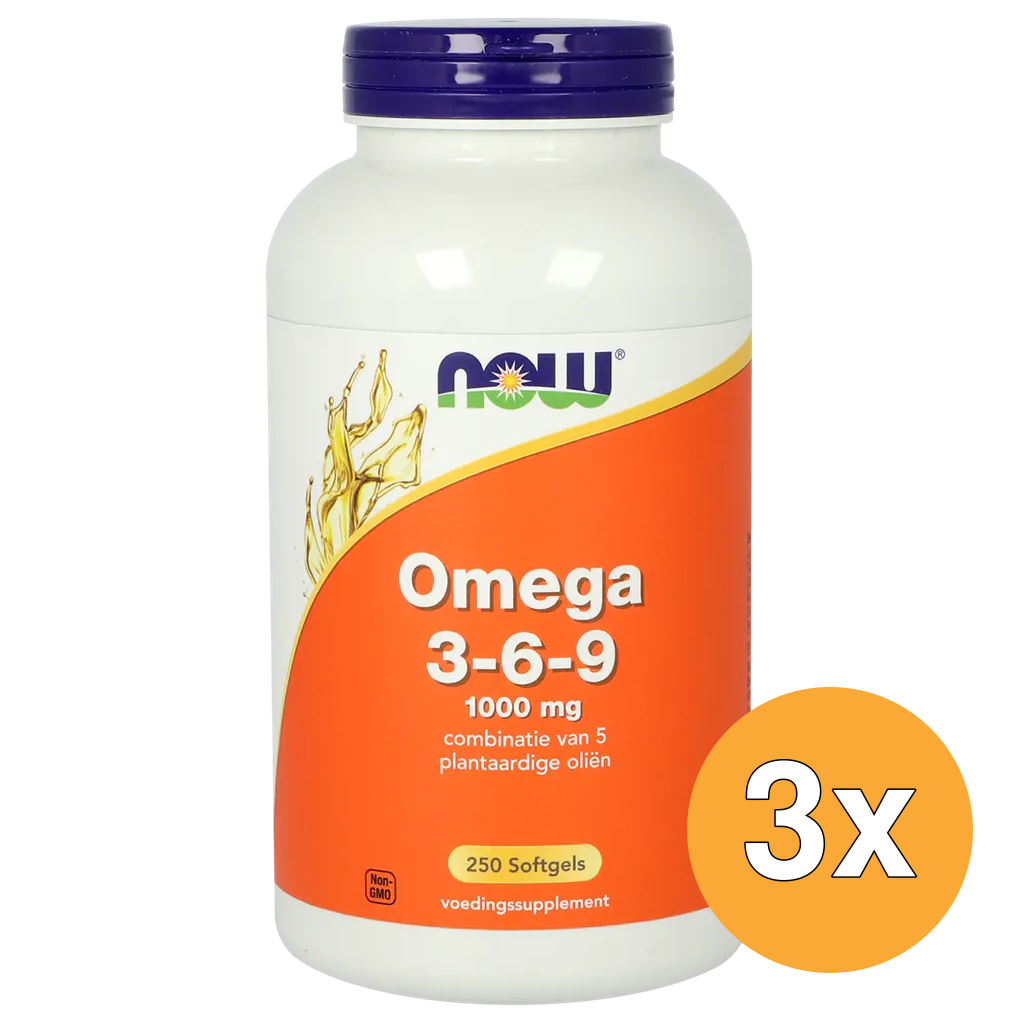 3x Now Omega 3-6-9 1000Mg (250 softgels)