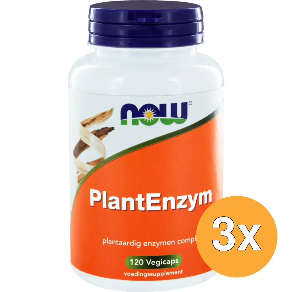 3x Now PlantEnzym (120 vega capsules)