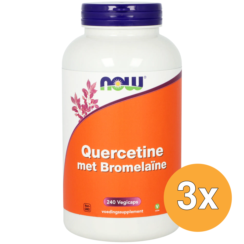3x Now Quercetine met Bromelaïne (240 vega capsules)