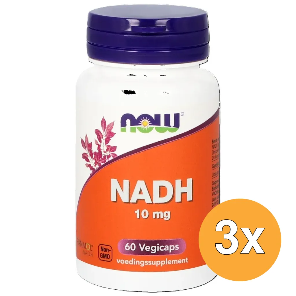3x Now Nadh 10 Mg (60 vega capsules)