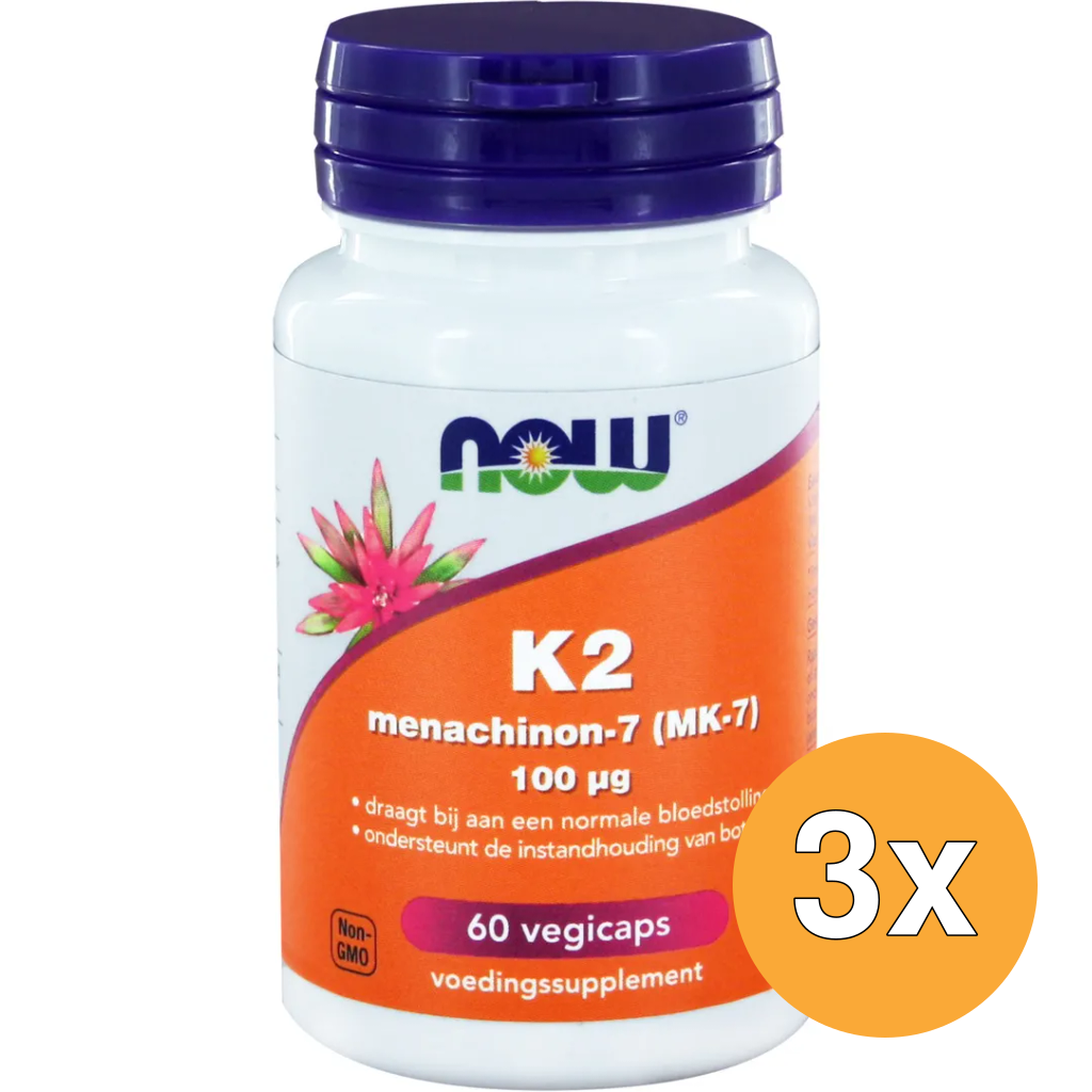 3x Now K2 Menachinon-7 (60 vega capsules)