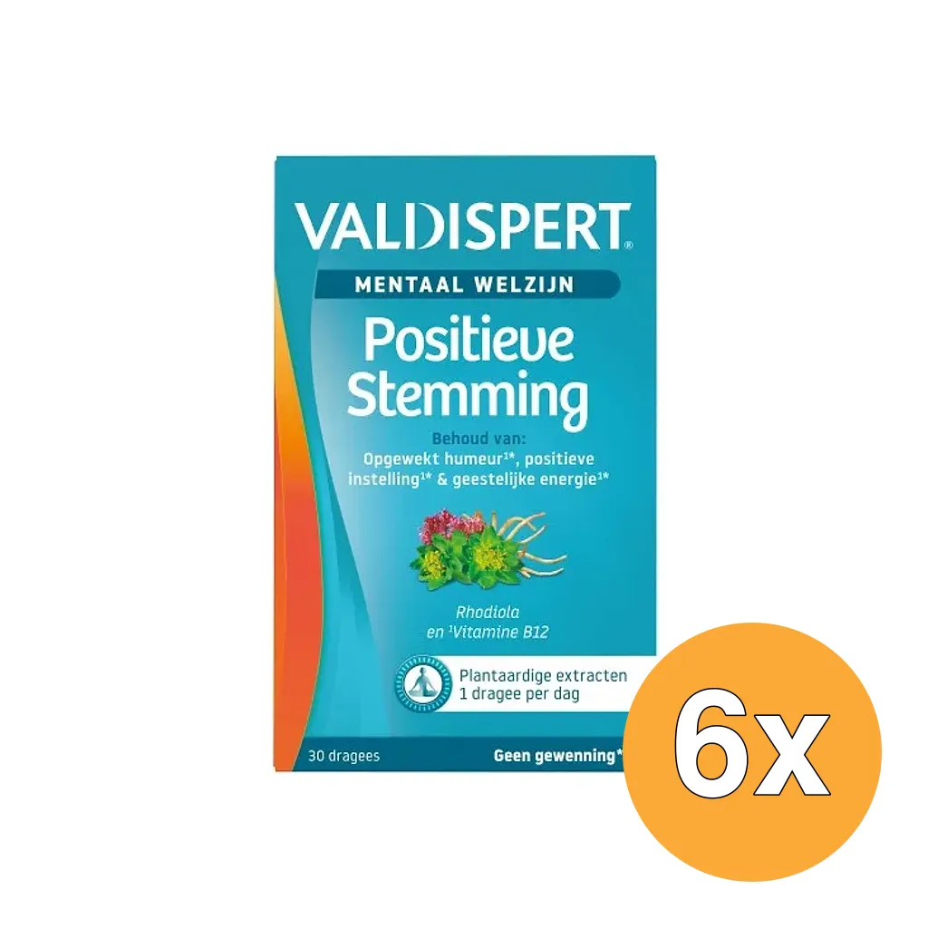 6x Valdispert Positieve Stemming (30 dragrees)