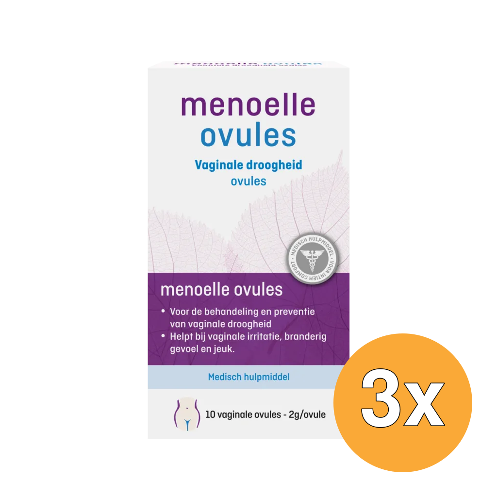 3x Menoelle Vaginale Ovules (10 stuks)