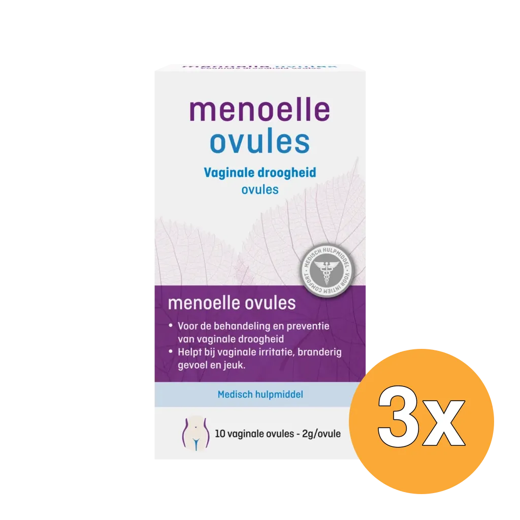 3x Menoelle Vaginale Ovules (10 stuks)