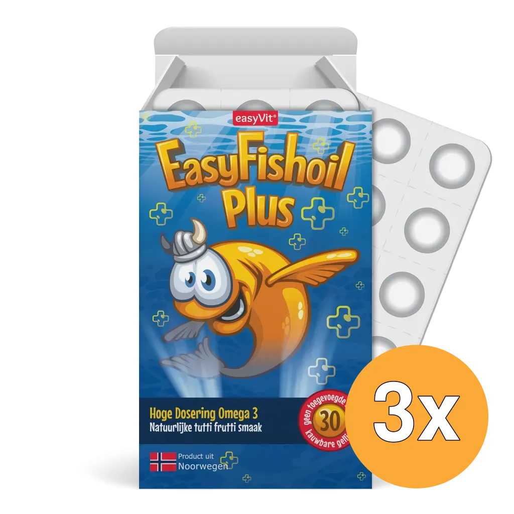 3x Easyvit Easyfishoil Plus (30 Gummies)