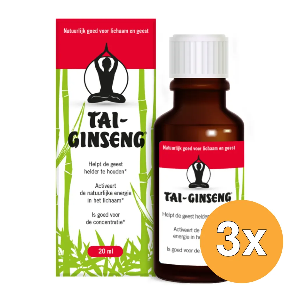 3x Tai Ginseng Tai Ginseng Elixer (20 ml)