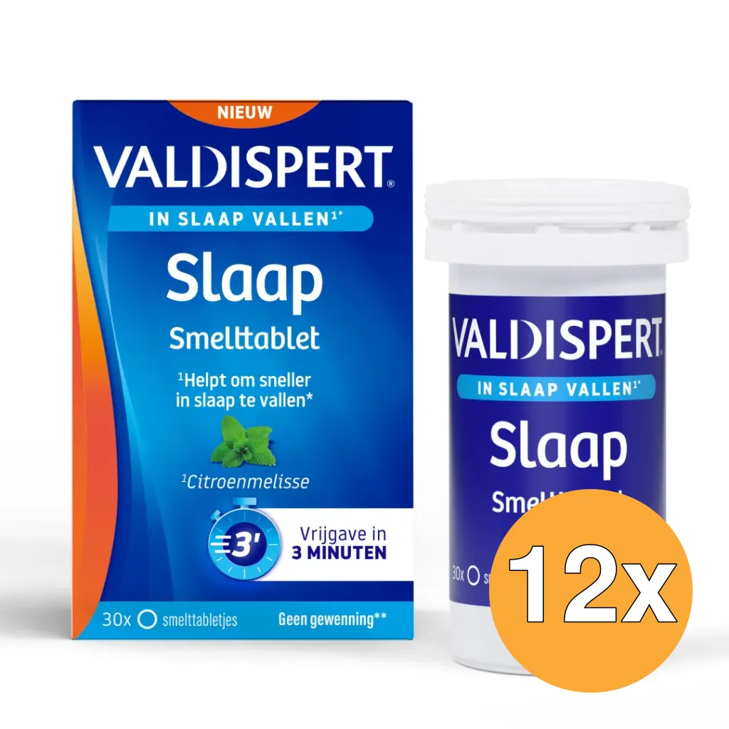 12x Valdispert Slaap Smelttablet (30 Tabletten)