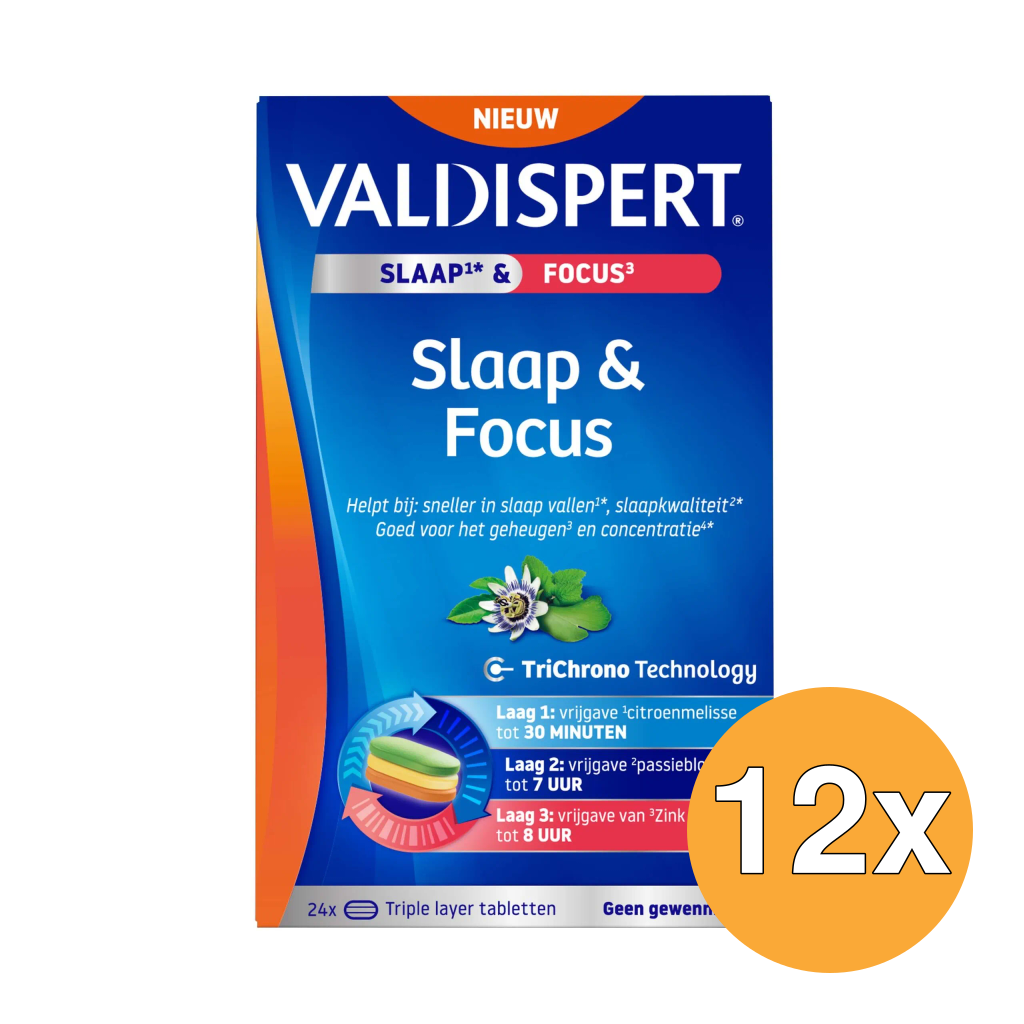 12x Valdispert Slaap & Focus (24 tabletten)