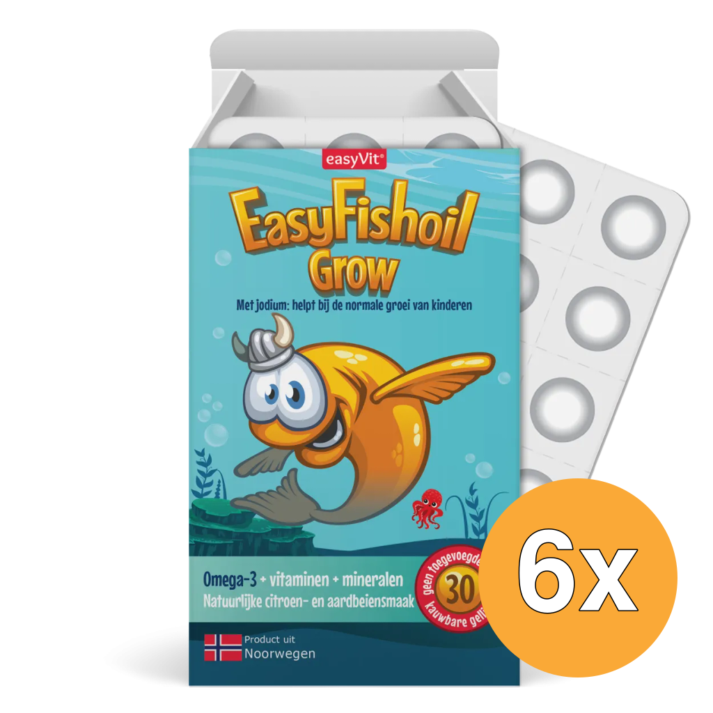 6x Easyvit Easyfishoil Grow (30 gummies)
