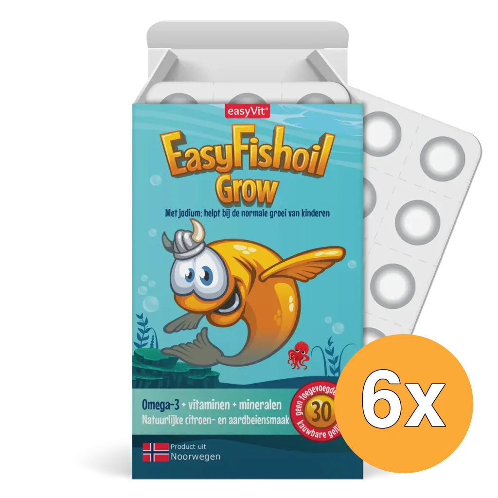 6x Easyvit Easyfishoil Grow (30 gummies)